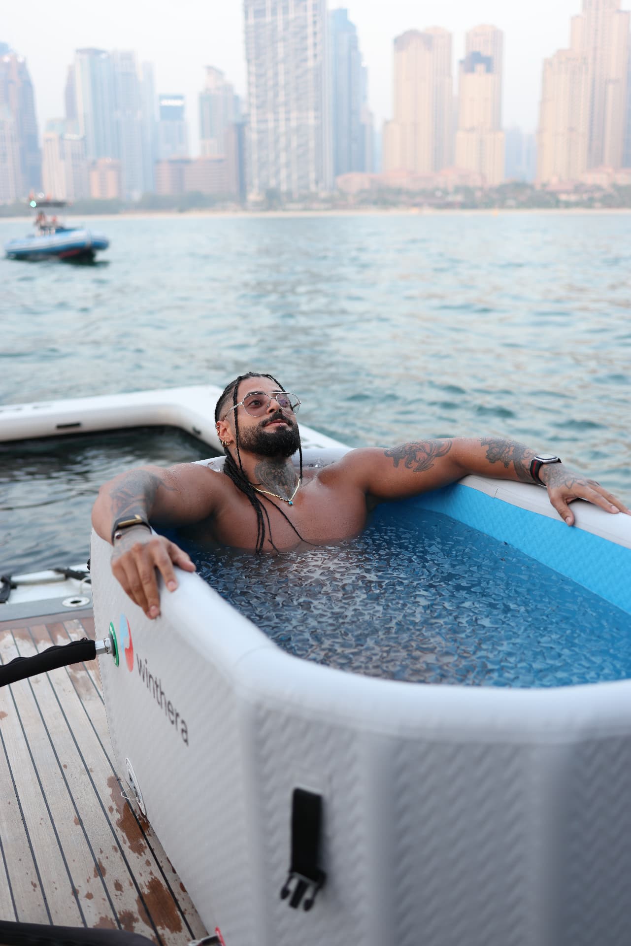 MHR members during ice bath recovery